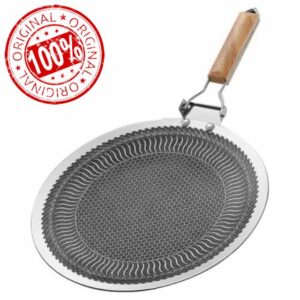 Non-Stick Frying Pan 316 Stainless Steel Skillet Outdoor BBQ Grill Pan Steak Pancake Camping Tools 38cm
