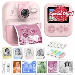 Kids Instant Print Camera with App & Bluetooth