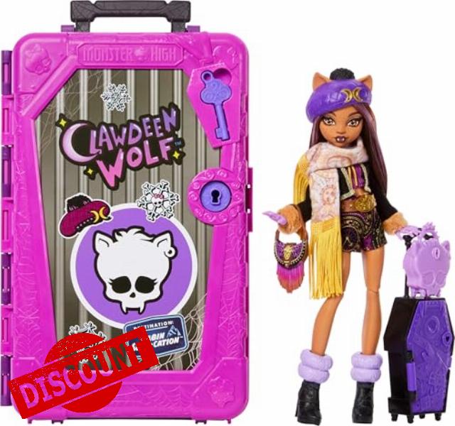 Monster High Skulltimate Secrets Clawdeen Wolf Doll and Accessories Set