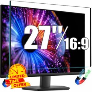 27 Inch Magnetic Computer Screen Protector Blue Light and Anti Glare Filter