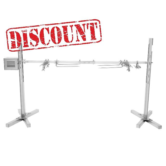 BBQ Rotisserie Grill 40KG Load Electric Spit Roaster