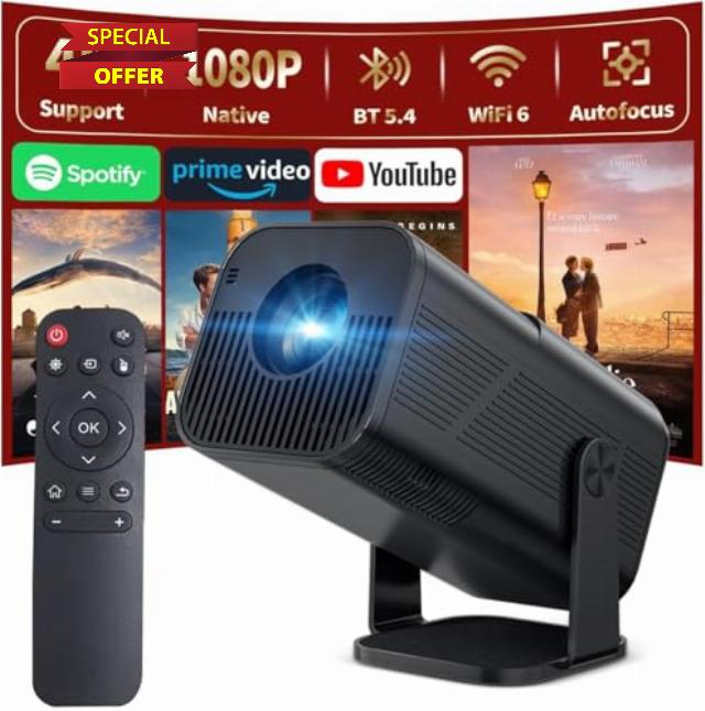 4K Portable Projector for Bedroom 2026