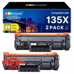 135X W1350X Toner Cartridge with Chip Compatible for HP 135X W1350X 135A W1350A Toner Cartridge for HP Laserjet M207dw M209 M209d M209dw M234 M234d M234dw M234sdw M234sdn M235sdw