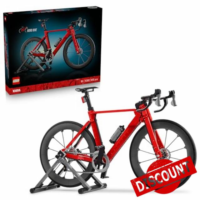 LEGO Icons Road Bike - DIY Model Kit for Adults - incl. Rubber Tyres