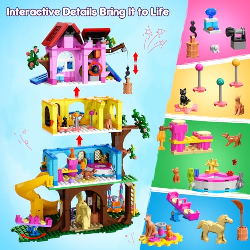 4-Story Friends House Building Toy for Role Play