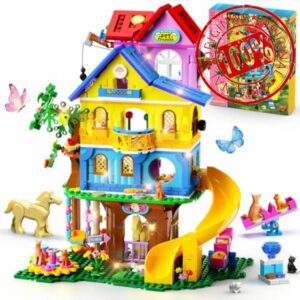 HOGOKIDS Girls Friends House Building Set with LED Light