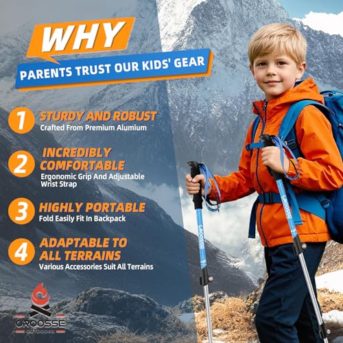 Adjustable Walking Poles for Boys