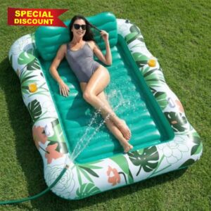 SOLAVERO Inflatable Tanning Pool Lounger Float