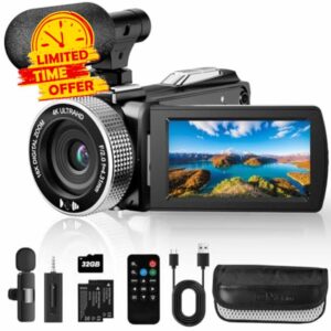 4K Camcorder Video Camera 48MP