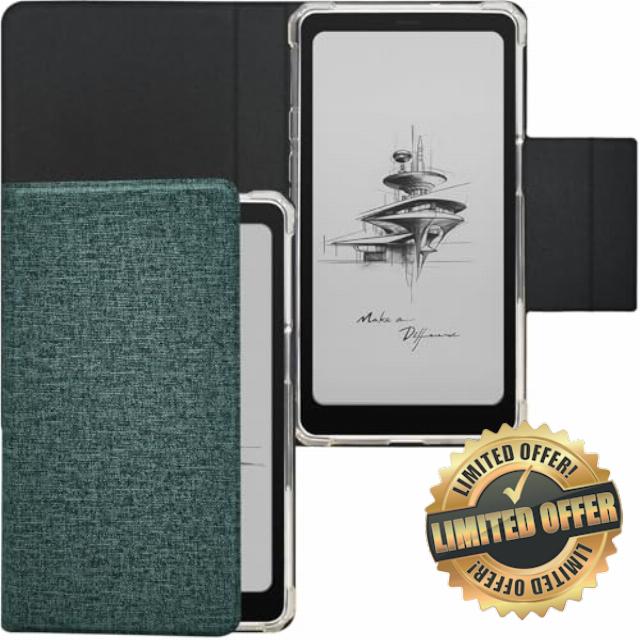 2in1 Magnetic Detachable Flip Case for Onyx Boox Palma2 (2024 Released) TPU Transparent Cover with Auto Sleep/Wake
