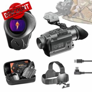Nightfox Arctic Thermal Night Vision Monocular – Head or Helmet Mounted Thermal Imaging Camera