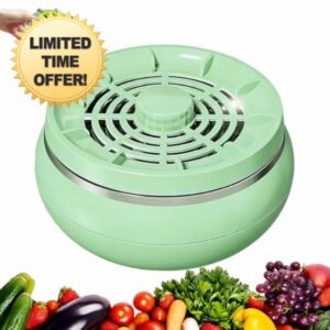 Vortex Fruit and Vegetable Washing Machine - Portable Fruit Cleaner Device & Veg Wash Purifier with Electrolysis Technology