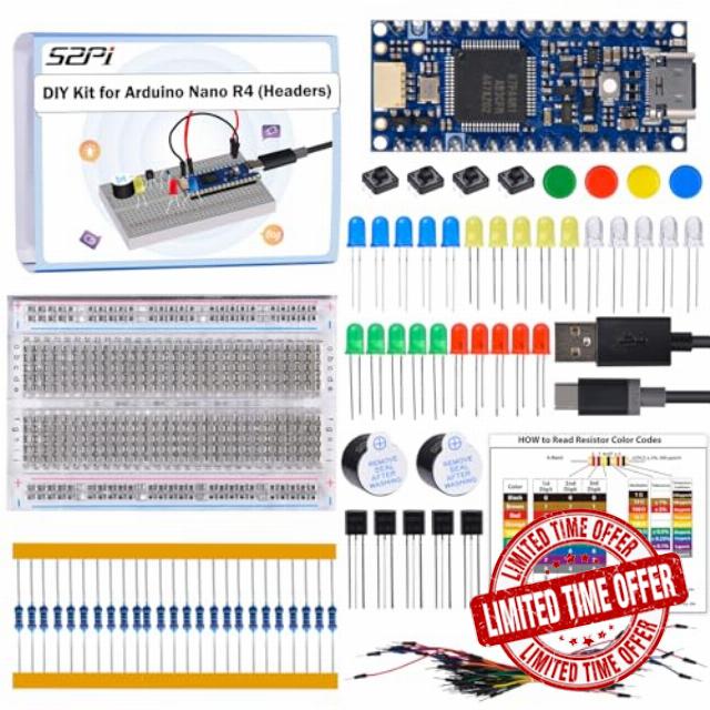 GeeekPi DIY Kit for Arduino Nano R4 with Headers