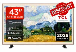 TCL 43A400PRO-UK 43 Inch NXTVISION QLED Art TV