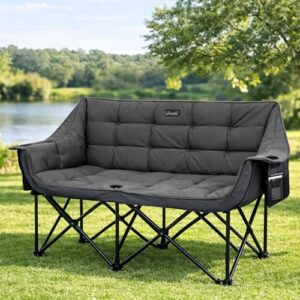 Padded Garden Sofa Outdoor Portable Camping Chair