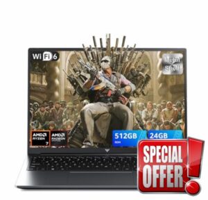 16.1" Gaming Laptop with Ryzen 7 H255 Processor up to 4.9GHz (Beat 13th i7-13800H)