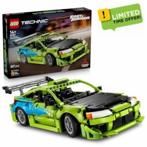 LEGO Technic Fast and Furious Mitsubishi Eclipse Car Model Kit - Collectible STEM Set incl. Steering & 2 NOS Bottles - Gift for 14+ Year Old Teenage Boys & Adult Movie Fans - 42229
