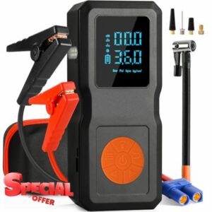 9-in-1 Jump Starter Power Pack with Air Compressor 150PSI