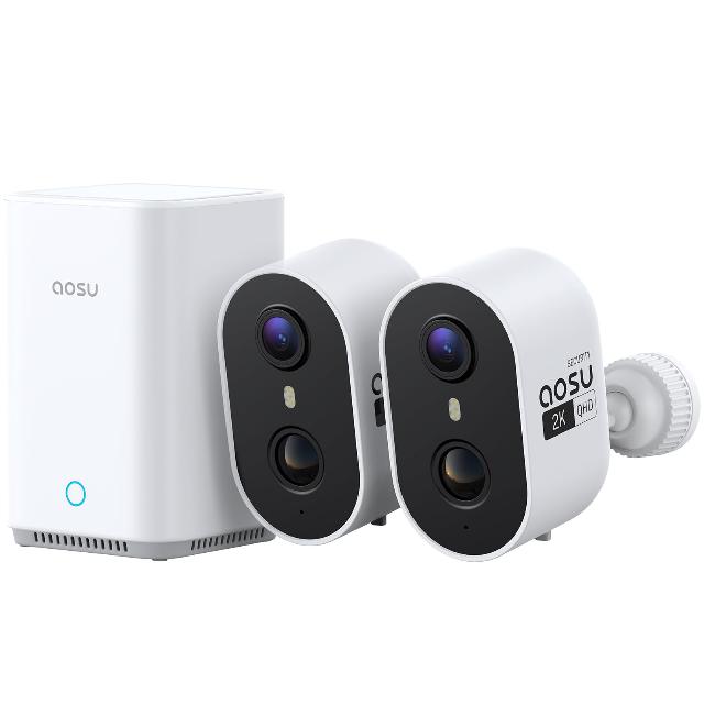 aosu 2K Security Cameras Wireless Outdoor Indoor