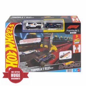 ​Hot Wheels Racing F1 Toy Car Track Set with 1:64 Scale Oracle Red Bull & Visa Cash App Racing Bulls Formula One Team Vehicles