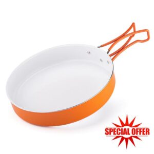Lightweight Camping Skillet with Foldable Handle