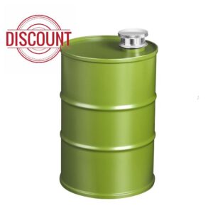 25 oz Green Oil Barrel Shaped Large Capacity Stainless Steel Whiskey Liquor Hip Flask