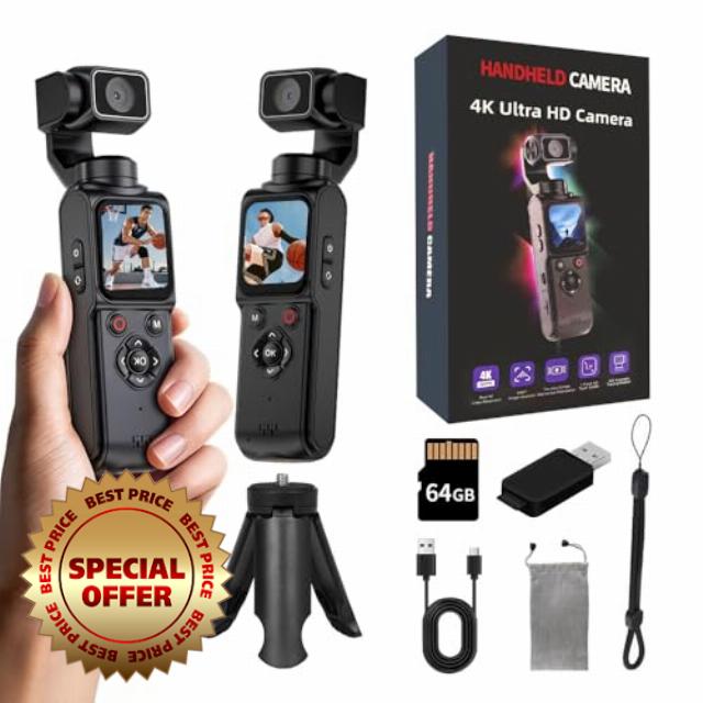 4K Handheld Vlogging Camera with WiFi