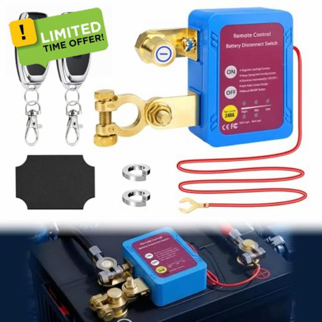 240A 12V Battery Isolator Kill Switch