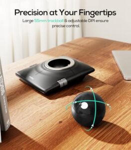 Ergonomic 55mm Trackball