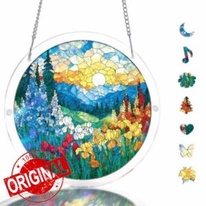 Acrylic Puzzle Suncatcher-Dawn Blossom Sea