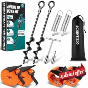 Awning Tie Down Kit Storm Straps for Motorhome Awnings