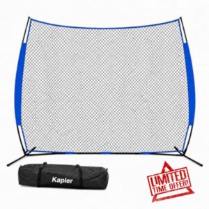 Kapler Baseball Net: 12x9 FT Heavy Duty Portable Softball & Cricket Practice Net for Hitting
