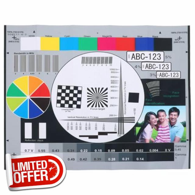 NUOBESTY Colour Calibration for Monitors - 16 x 12.6 Inch Lens Test Board
