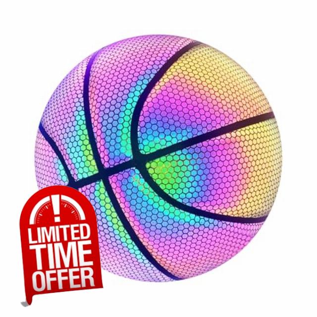 Holographic Basketball - Glowing Reflective Sports Ball