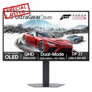 LG UltraGear OLED GX7 Gaming Monitor 27GX790B – QHD 1440p