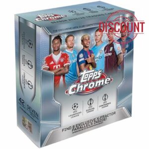 2025-26 Topps Chrome UEFA Club Competitions Soccer - Factory Sealed - Mega Box