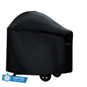 Grill Cover for Napoleon PRO22 Charcoal Kettle Grill with Folding Cart