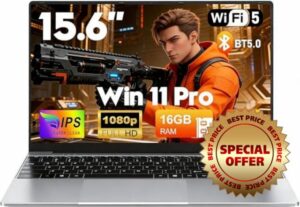 2026 15.6 inch Laptop 16GB RAM 512GB SSD Business laptop computer i5-7Y54 up to 3.2 GHz