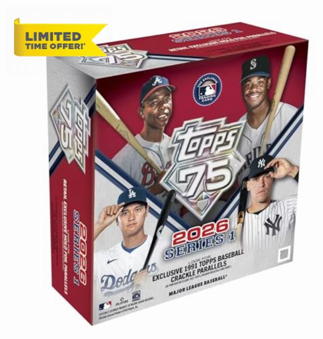 MLB 2026 TOPPS Series 1 Baseball MEGA Box