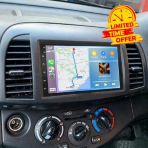 2+32GB Car Stereo Radio for Nissan Micra 2002-2009 Double Din Head Unit Radio for Wireless Carplay Android Auto GPS Navigation 7 Inch WiFi Bluetooth FM SWC Mirror link