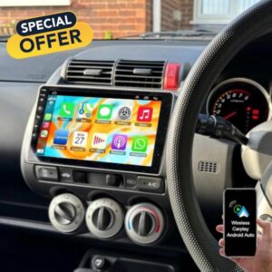 4GB+64GB Double Din Car Stereo Radio for Honda Jazz GD 2002-2008 Android 13 Head Unit Sat Nav w/Wireless Carplay/Android Auto
