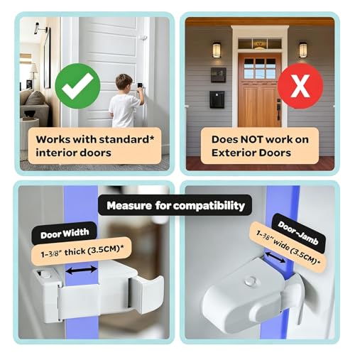 Pet Proof Door Stopper for Kids Toddlers Dogs Cats