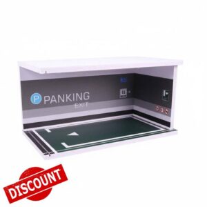 1:18 LED Model Car Display Case Gift Notion Glow Parking Scene Clear Acrylic Panels Parking Garage Diorama Dustproof Acrylic Display Case Waterproof Garage Display Case for Kids