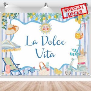 La Dolce Vita Bridal Shower Backdrop