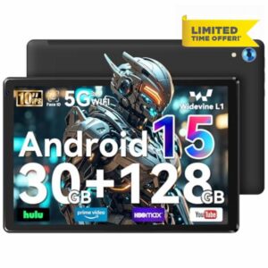 Whitedeer 10 inch Android 15 Tablet