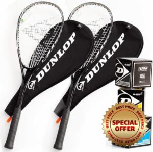 Dunlop Biotec Lite Ti SVR Squash Rackets Set