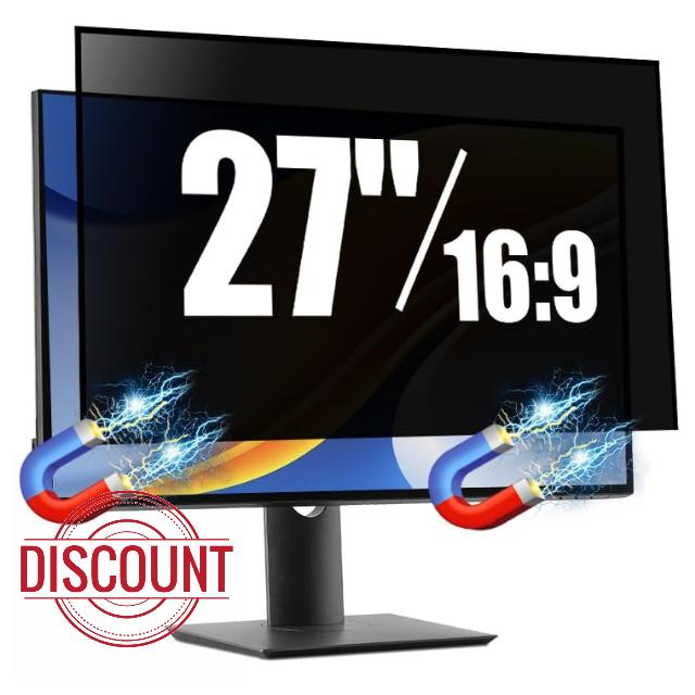 SOPPY Magnetic 27 Inch Computer Privacy Screen Protector for 16:9 Monitor