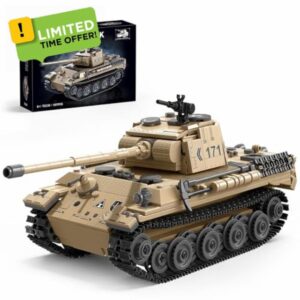 TYCOLE Leopard Tank Military Building Set 937 Pieces WW2 Army Toys Display Model Collectible Birthday&Christmas Gift for 8 Year Old Boys Girls & Adults