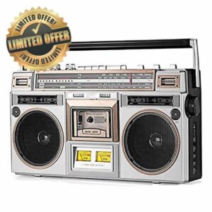 Boombox CD Tape Player with Bluetooth