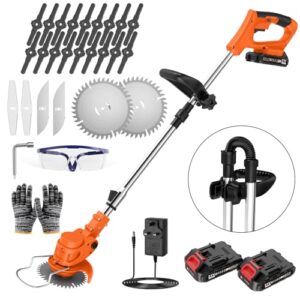 Garden Strimmer with Adjustable Telescopic Shaft and Foldable Design